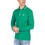 Lazarus Polo Long Sleeve Shirt // Green (XL)