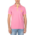 Duke Polo Short Sleeve Shirt // Pink + Yellow (S)