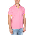 Duke Polo Short Sleeve Shirt // Pink + Yellow (S)