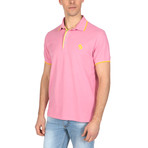 Duke Polo Short Sleeve Shirt // Pink + Yellow (S)