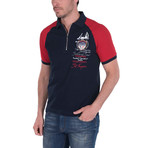 Gunner Polo Short Sleeve Shirt // Navy (S)