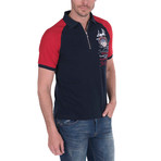 Gunner Polo Short Sleeve Shirt // Navy (S)