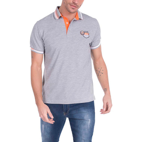 Maddox Polo Short Sleeve Shirt // Grey (S)