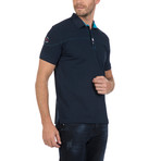 Caspian Polo Short Sleeve Shirt // Navy (S)