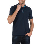Caspian Polo Short Sleeve Shirt // Navy (S)