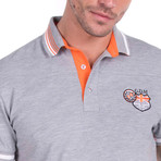 Maddox Polo Short Sleeve Shirt // Grey (S)