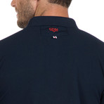 Caspian Polo Short Sleeve Shirt // Navy (S)