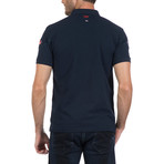Caspian Polo Short Sleeve Shirt // Navy (S)