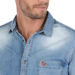 Thorn Denim Shirt // Light Blue (S)