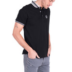 Mekhi Polo Short Sleeve Shirt // Black (S)