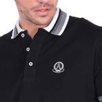 Mekhi Polo Short Sleeve Shirt // Black (S)