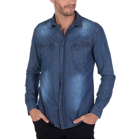 Ace Denim Shirt // Blue (S)