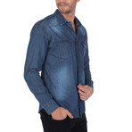 Ace Denim Shirt // Blue (S)