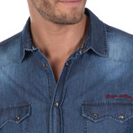 Ace Denim Shirt // Blue (S)