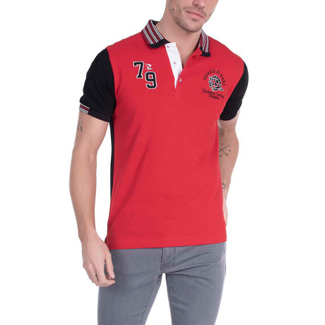 Zander Polo Short Sleeve Shirt // Black (XL)