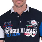 Kane Polo Short Sleeve Shirt // Navy (S)