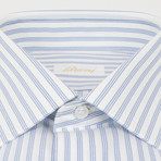 Striped Cotton Classic Fit Dress Shirt // Blue (US: 15R)