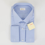 Cotton Slim Fit French Cuff Dress Shirt // Blue (US: 15R)