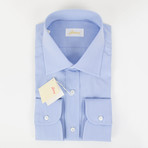 Cotton Slim Fit Dress Shirt // Cornflower Blue (US: 15.75R)
