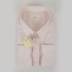 Byron Cotton Slim Fit Dress Shirt // Pink (US: 15.5L)