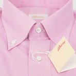 Kolby Cotton Classic Fit Short Sleeve Dress Shirt // Pink (S)