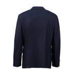 Cashmere Blend Double Breasted Sport Coat // Blue (Euro: 50)