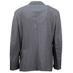 Wool Double Breasted Sport Coat // Gray (Euro: 44)