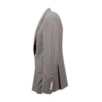 Striped Wool Double Breasted Sport Coat // Gray (Euro: 44)