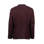 Wool Blend Sport Coat // Burgundy Red (Euro: 44)