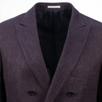 Wool Blend Double Breasted Sport Coat // Purple (Euro: 50)