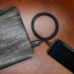 Charby Sense Cable // Cosmo Black (Lightning (iPhone) to USB-A (Android))