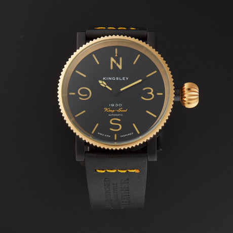 Kingsley 1930 King-Seal Coin Edge Automatic // K-1930 / T3C-BNG.BLK.B