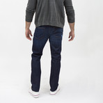 Vermont Athletic Slim Jeans // Dark Wash + Whiskers (36WX32L)