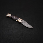 Damascus Liner Lock Folding Knife // 2651