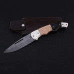 Damascus Giant Folding Knife // 2664