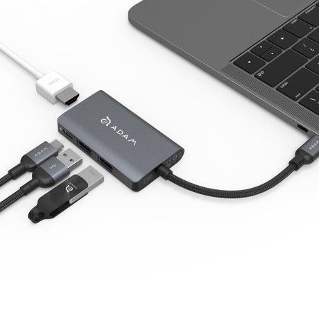 CASA Hub A01M // USB-C 4-Port Hub // Gray