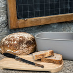 Depot Bread Bin + Cutting Board (Light Ashwood)