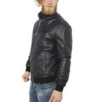 Smith Leather Jacket // Blue (XL)