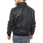 Smith Leather Jacket // Blue (2XL)
