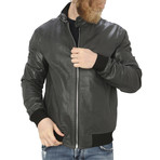 Cullen Leather Jacket // Gray (L)