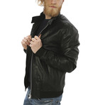 London Leather Jacket // Black (XL)