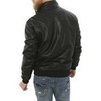 London Leather Jacket // Black (L)