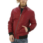 London Leather Jacket // Red (2XL)