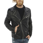 Kennedy Leather Jacket // Black (L)