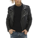 Kennedy Leather Jacket // Black (L)
