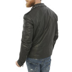 Kennedy Leather Jacket // Gray (2XL)