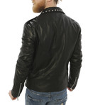 Kennedy Leather Jacket // Midnight Black (M)