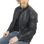 Arlo Leather Jacket // Black (XL)