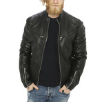 Arlo Leather Jacket // Black (M)