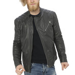 Milo Leather Jacket // Gray (XL)
